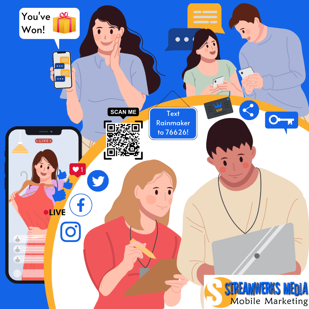 Make marketing easier by playing off of the three major aspects of SMS marketing; keywords, loyalty programs, and Text-to-Win/QR Code campaigns